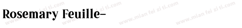 Rosemary Feuille字体转换